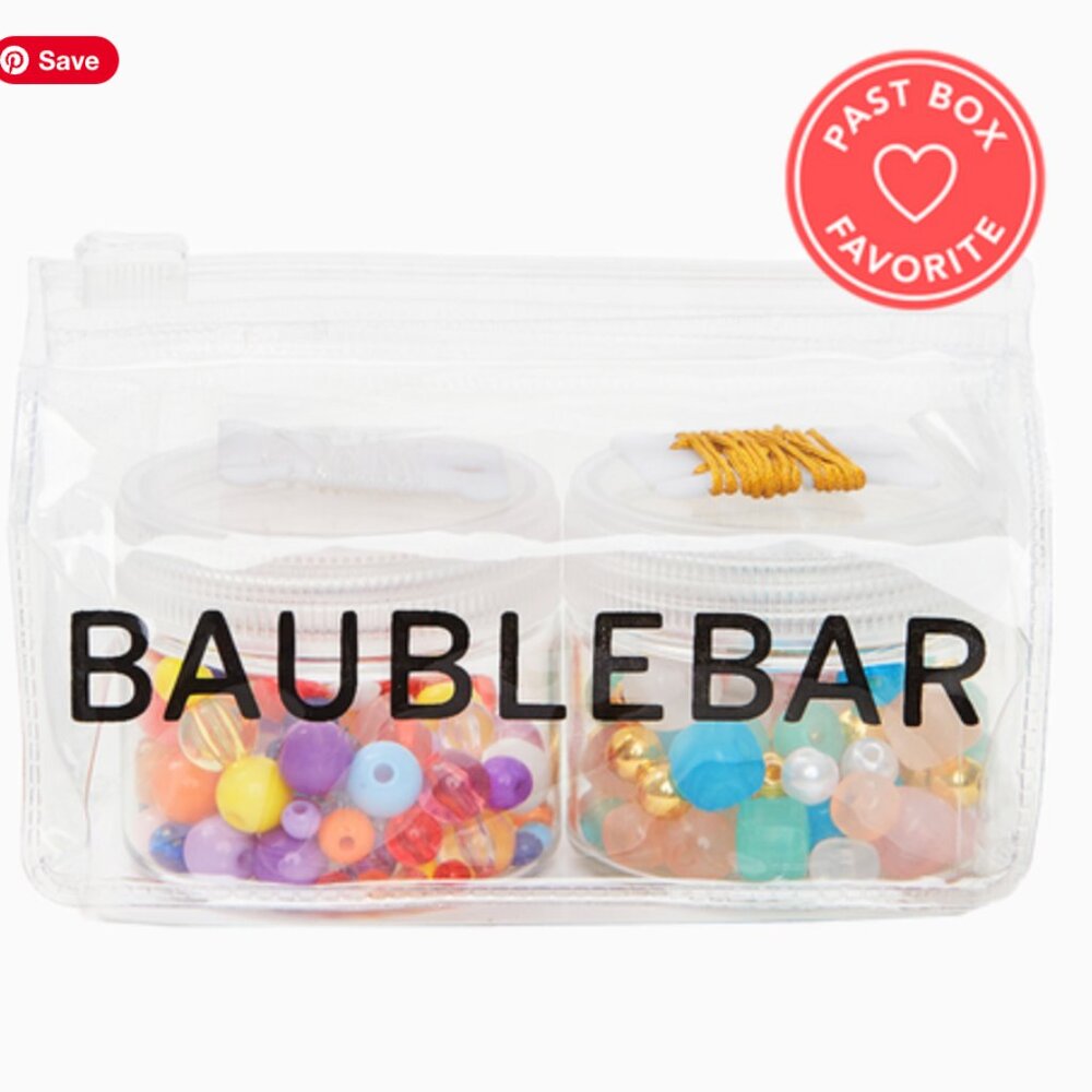 Baublebar Build Your Own Bracelet Kit 2 Jars of Beads 2 Bracelet Strands